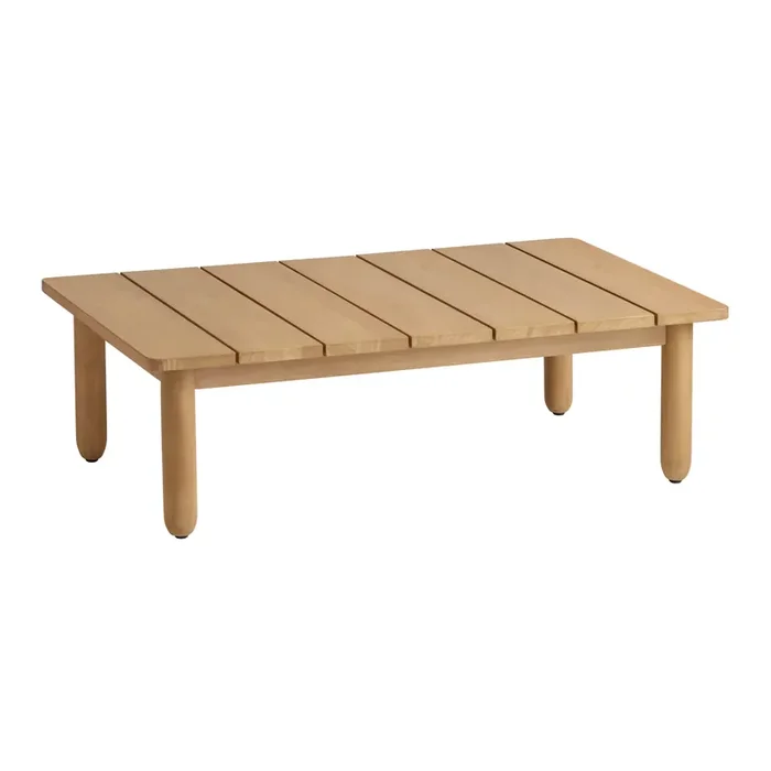 Conrad Honey Slatted Eucalyptus Wood Outdoor Coffee Table