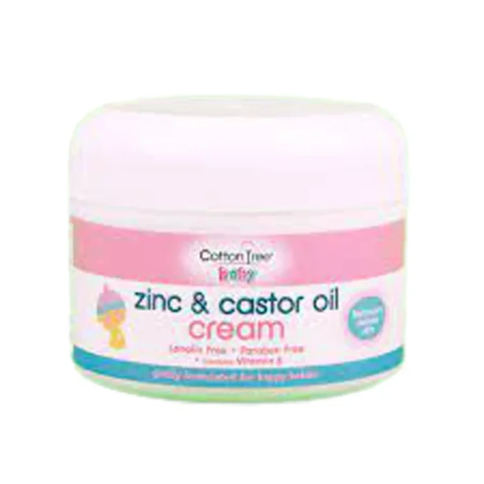 Cotton Tree Zinc & Castor Oil Cream 200ml – Case of 12