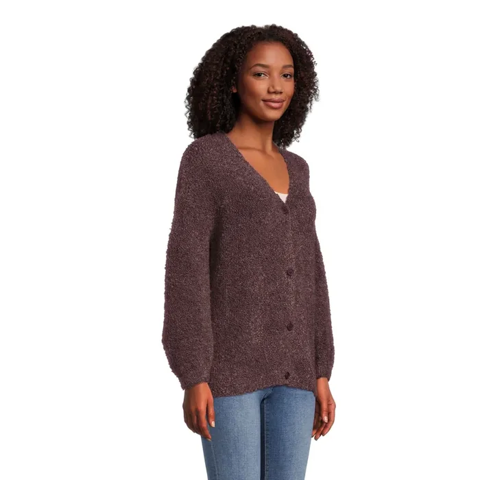 Darcy Brown Textured Knit Cardigan