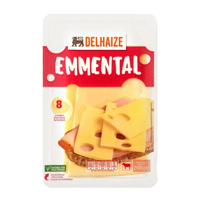 Delhaize Emmental cheese slices