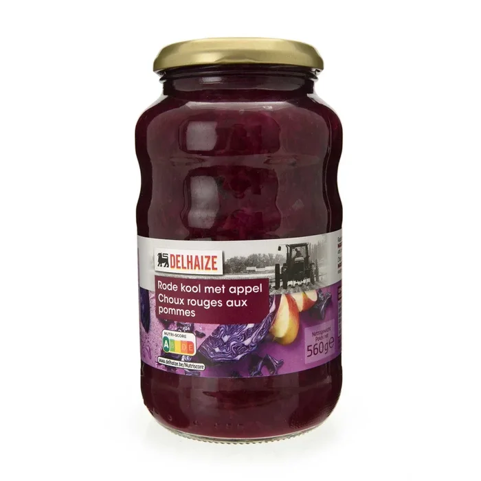 Delhaize Red cabbage with apple large