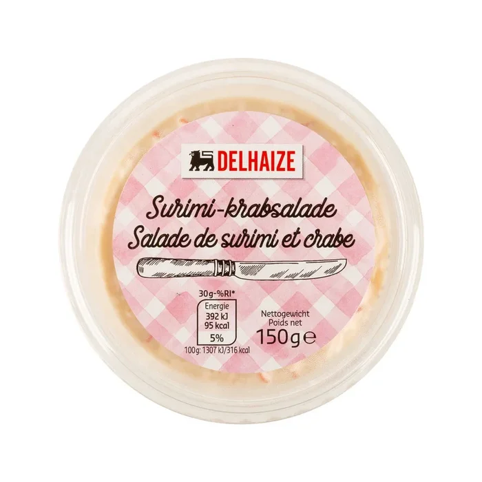 Delhaize Surimi crab salad (at your own risk, no refunds applicable)