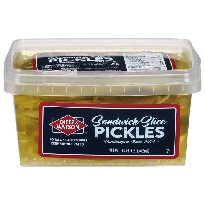 Dietz & Watson Sandwich Slice Pickles 19 fl oz