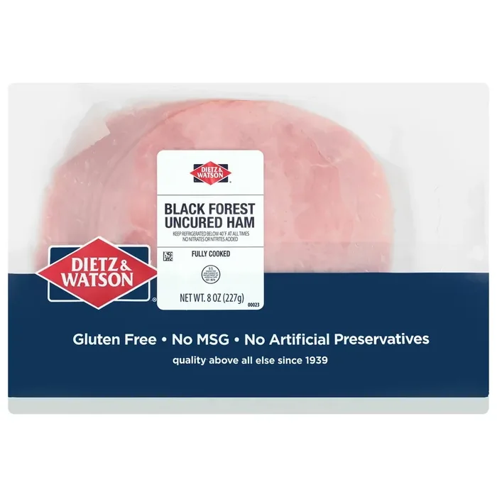Dietz & Watson Uncured Black Forest Ham 8 oz