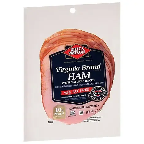 Dietz & Watson Virginia Sliced Ham – 7 Oz