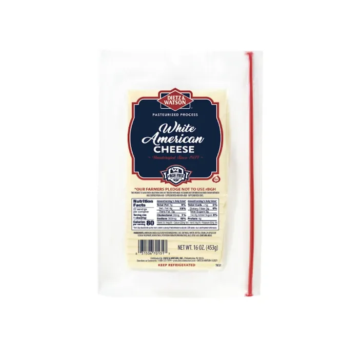 Dietz & Watson White American Cheese 16 oz