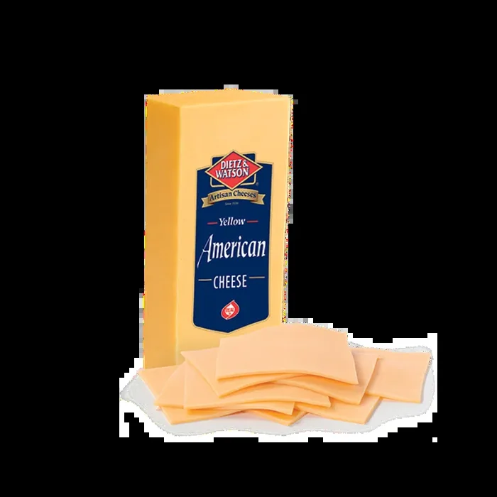 Dietz & Watson Yellow American Cheese, Deli Dept Sliced