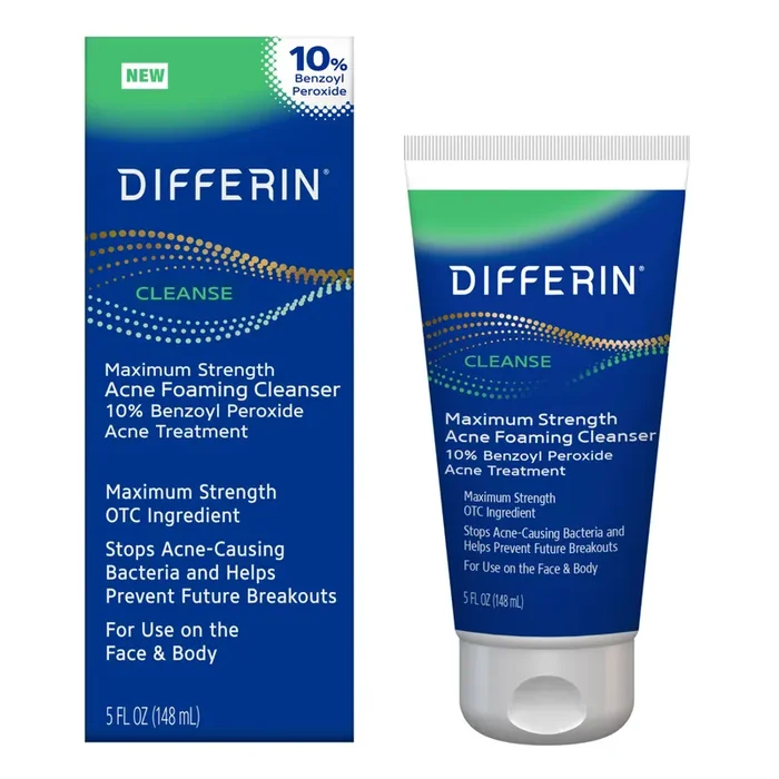 Differin Max Strength Acne Foaming Cleanser 5 Ounces
