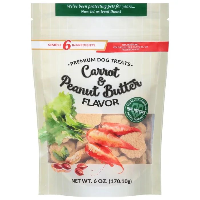 Dig Defence Premium Carrot & Peanut Butter Dog Treats 6 oz