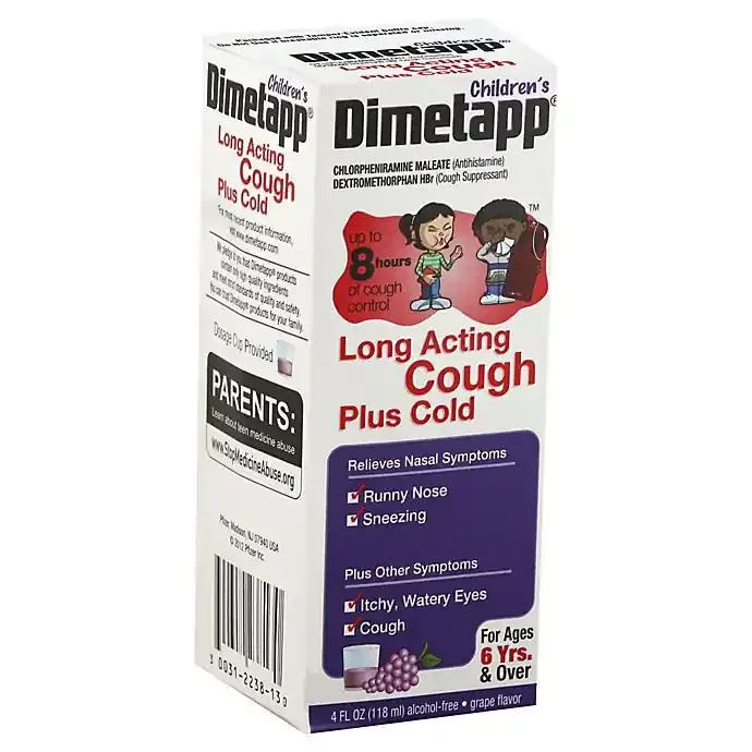 Dimetapp Children‘s Long Acting Cough Plus Cold Grape Flavor
