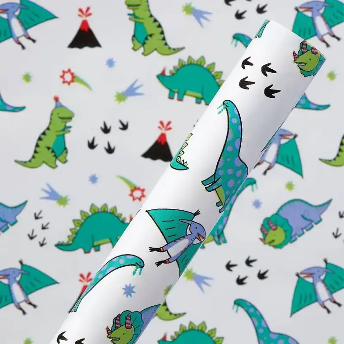 Dinosaurs Kids‘ Birthday Roll Gift Wrap – Spritz™