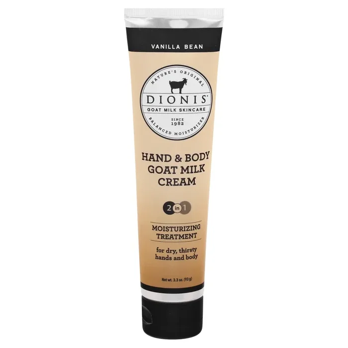 Dionis Goat Milk Vanilla Bean Hand & Body Cream 3.3 oz