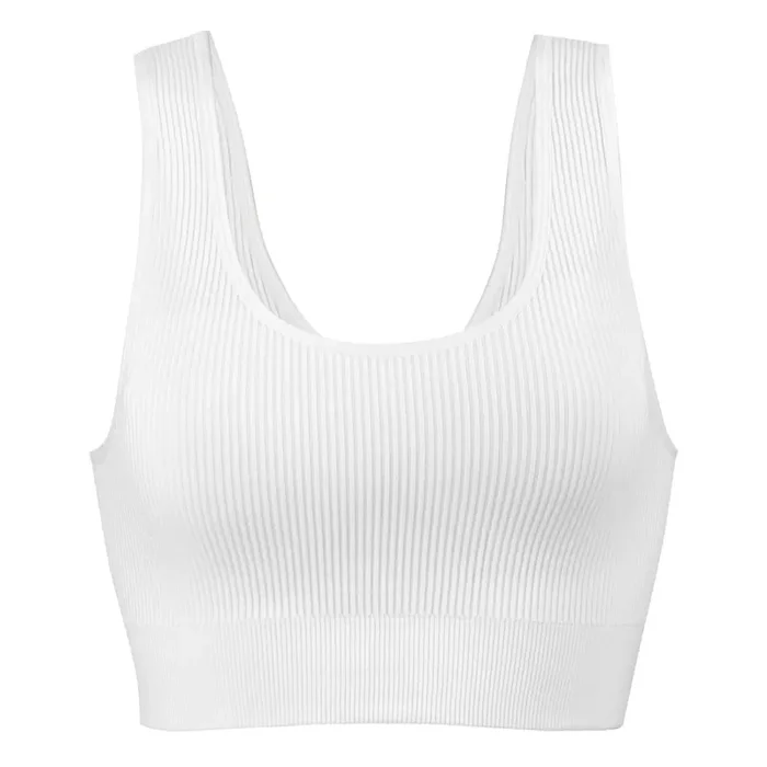 Dip Seamless Ribbed Ivory Bralette