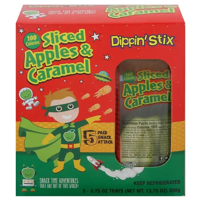 Dippin‘Stix Sliced Apples & Caramel 5 – 2.75 oz Trays