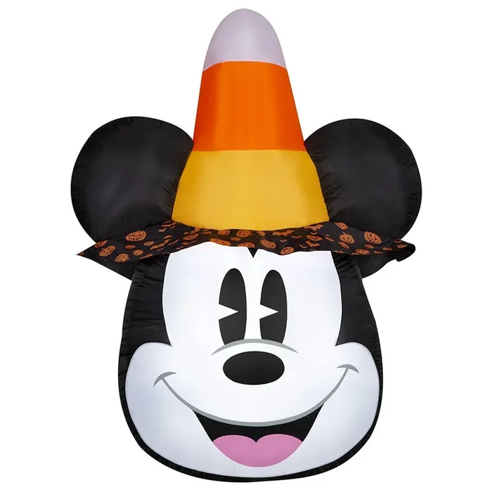 Disney 6.0-ft Lighted Disney Mickey Mouse Friends Mickey Mouse Airblown Candy corn Inflatable