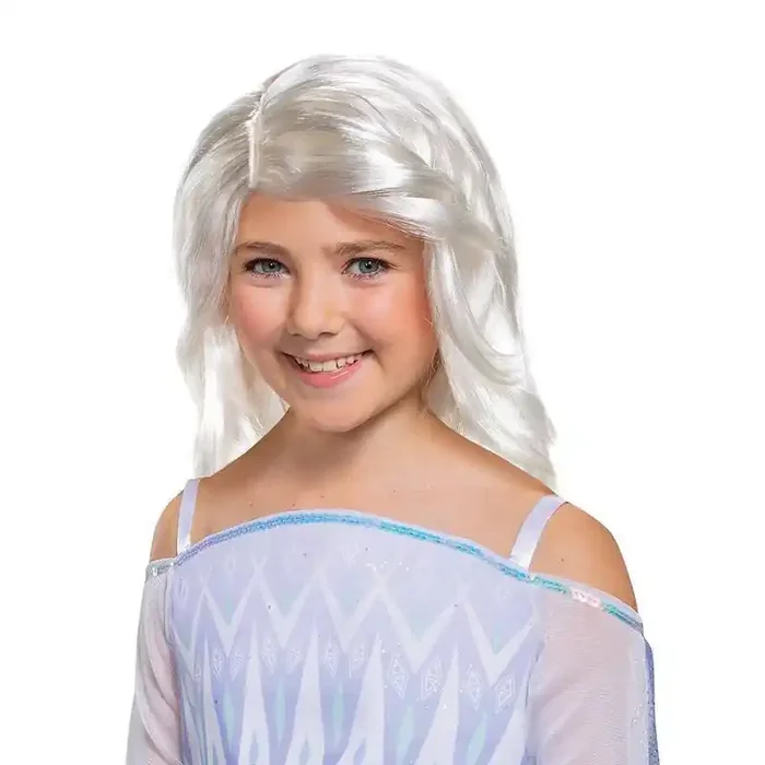 Disney Frozen 2 Elsa Kids‘ Halloween Costume Wig Fairytale Hair Accessory, Ages 4+