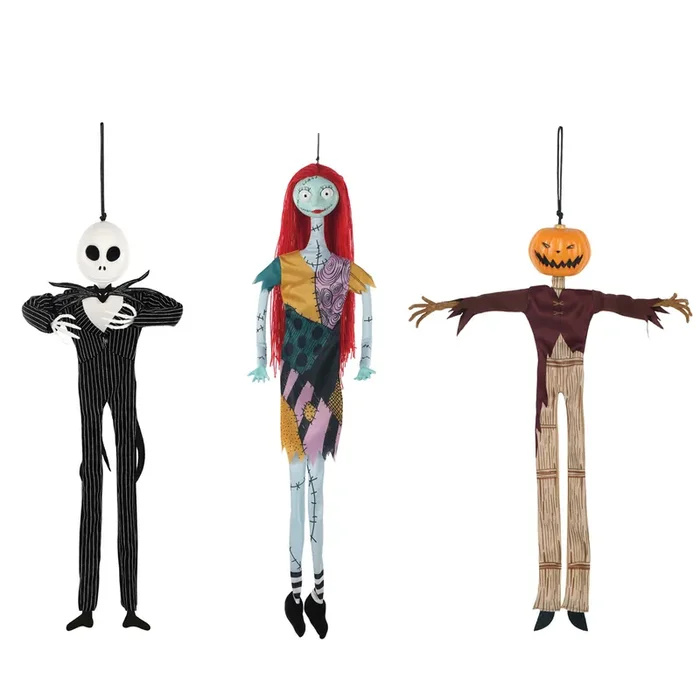 Disney NBC Small Jack & Sally Hanging Decor,16.5 inch H, 2 Assorted