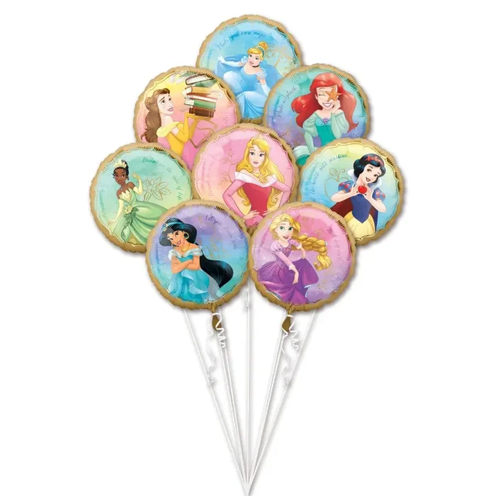 Disney Princess Helium Filled Balloon Bouquet