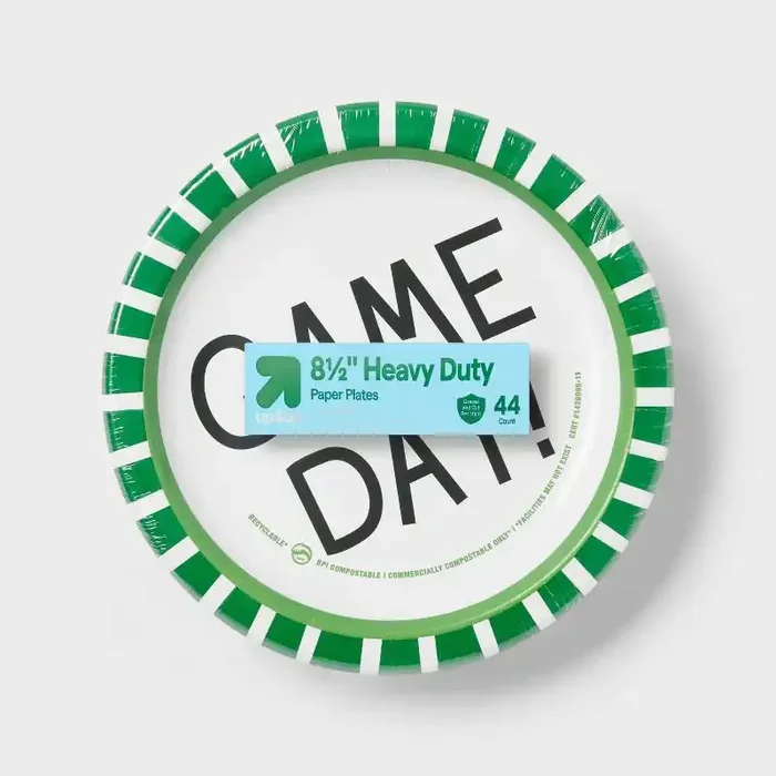 Disposable Dinnerware Paper Plates 8.5″ – Game Day – 44ct – up&up™
