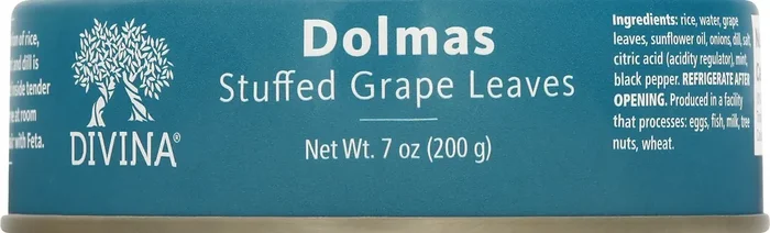 Divina Dolmas Stuffed Grape Leaves