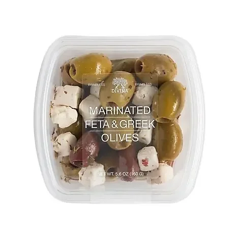 Divina Marinated Feta & Greek Olive Mix – 4.8 OZ