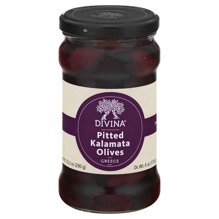 Divina Pitted Kalamata Olives – 6 oz