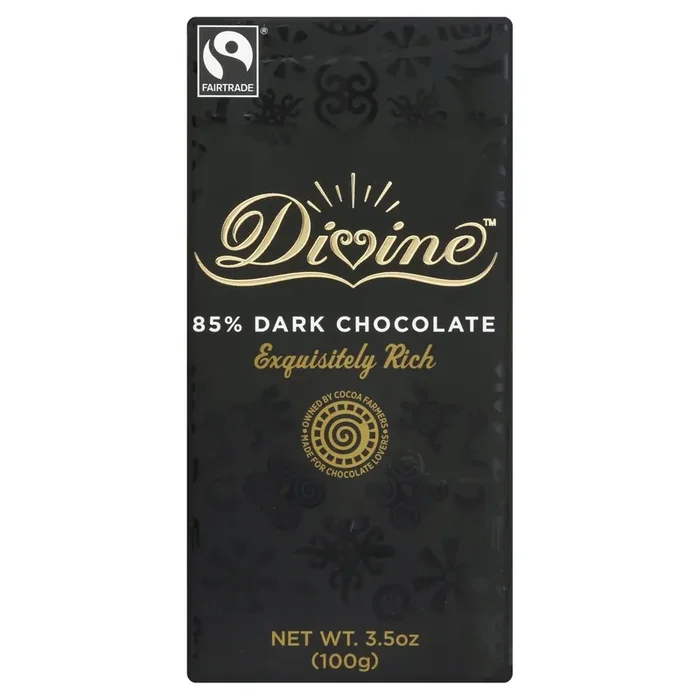 Divine 85% Dark Chocolate Bar