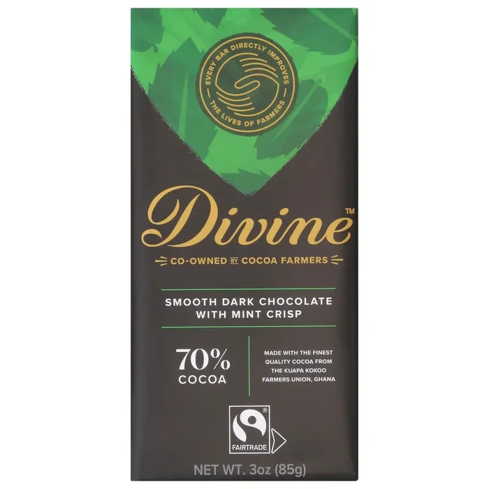 Divine Smooth Chocolate with Mint Crisp 3 oz