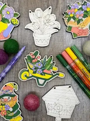 DIY CRAFT GARLAND KIT, GARDEN