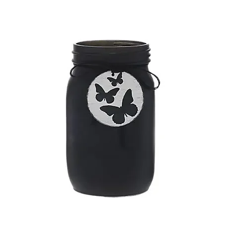 Dld Vase 5.25in Glass Pint Butterfly Ea – EA