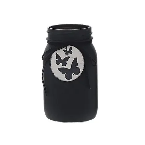 Dld Vase 6.5in Glass Quart Butterfly Ea – EA