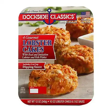 Dockside Classics Lobster Cakes Gourmet 4 Count – 12 Oz
