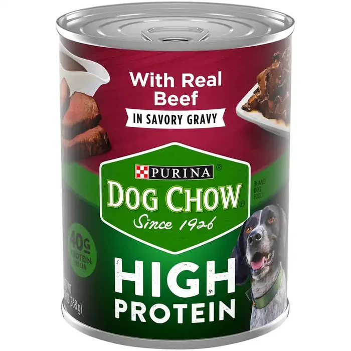 Dog Chow Purina Dog Chow High Protein Gravy Wet Dog Food, High Protein With Real Beef