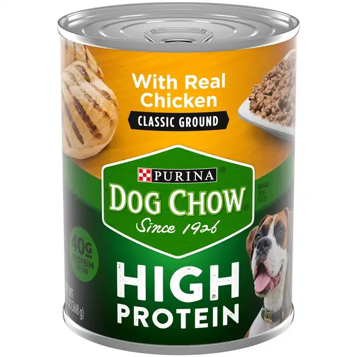 Dog Chow Purina Dog Chow High Protein Pate Wet Dog Food, High Protein With Real Chicken