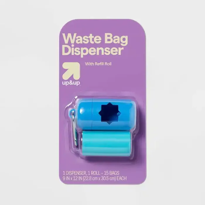 Dog Waste Bag Holder – 1Roll/15ct – Blue – up&up™