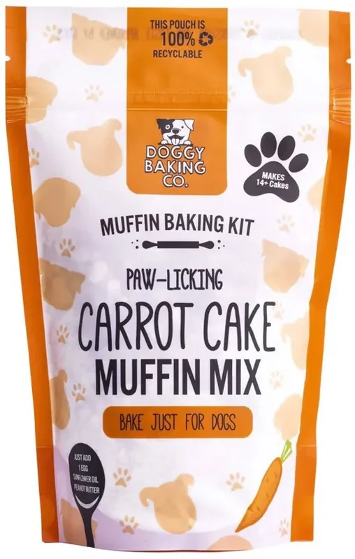 Doggy Baking Co. Paw Licking Carrot Cake Muffin Mix