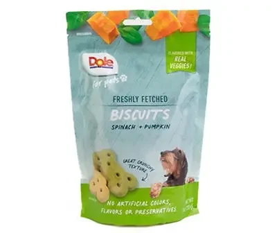 Dole Spinach & Pumpkin Dog Biscuits, 7 Oz.