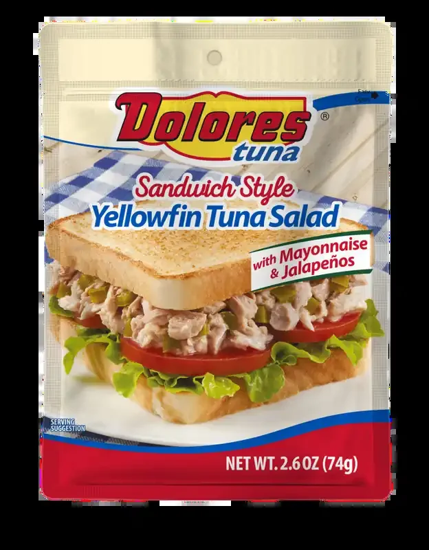 Dolores Tuna Sandwich Style Yellowfin Tuna Salad With Mayo & Jalapenos