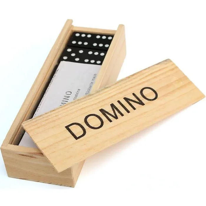 Dominoes In Wood Box