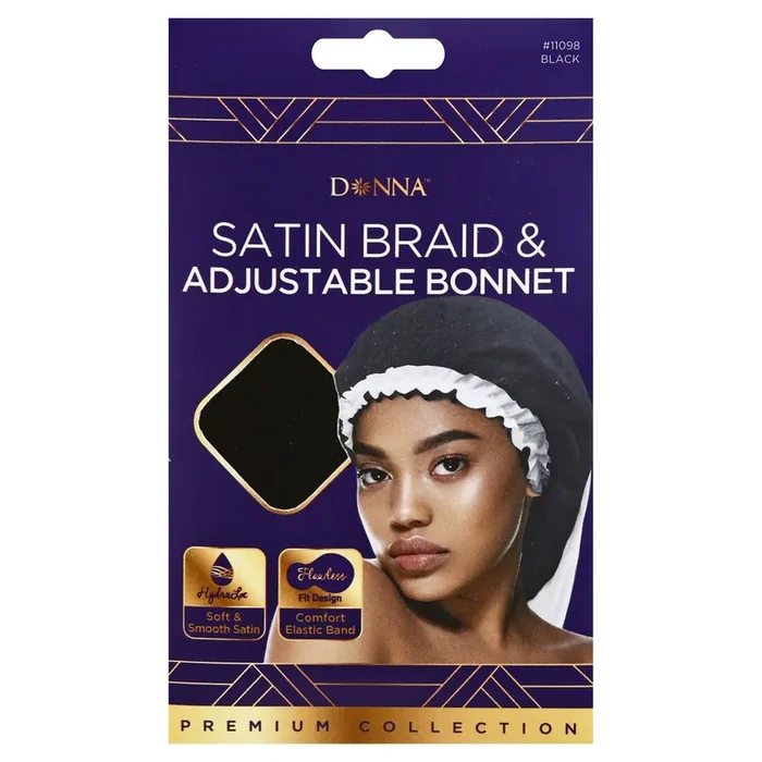 Donna Braid Bonnet Black