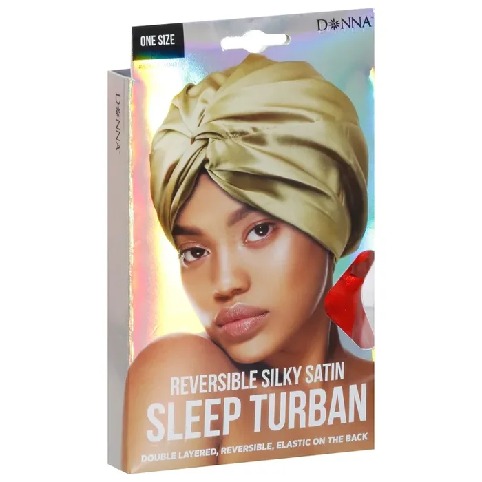 Donna Reversible Silky Satin Sleep Turban 1 ea