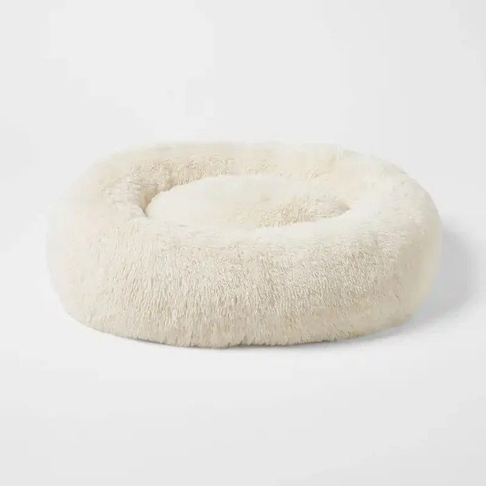 Donut Bolster Dog Bed – Boots & Barkley™ – Cream – L