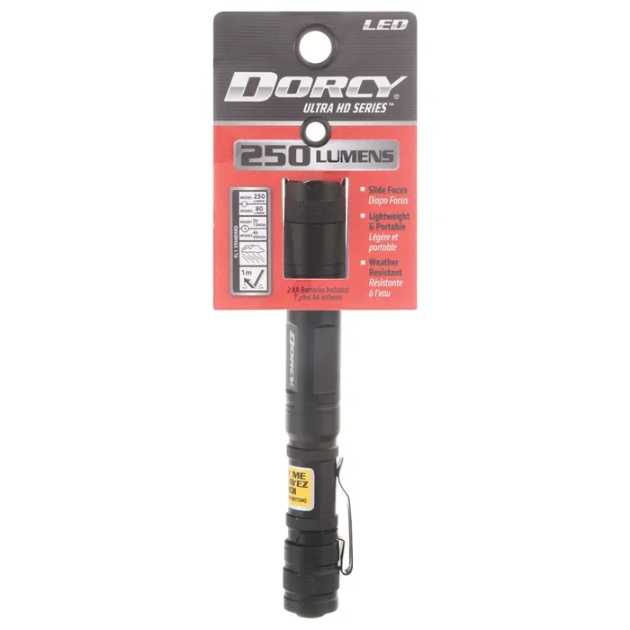 Dorcy LED Ultra HD Series 250 Lumens Torch 1 ea