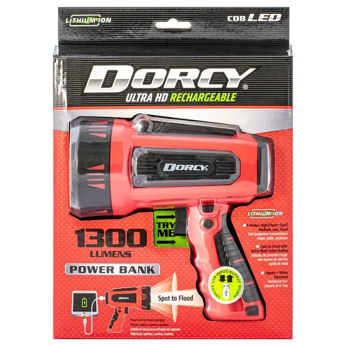 Dorcy Usb Rechargeable Spotlight