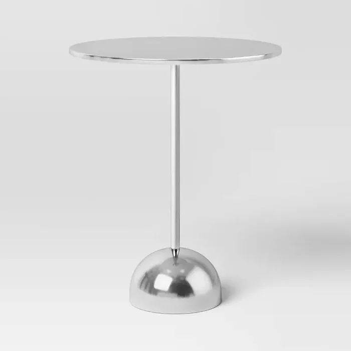 Dorm Pedestal Table Chrome – Room Essentials™ Fully Assembled