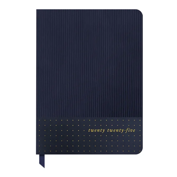 Dots on Twilight Blue 2025 Weekly Planner