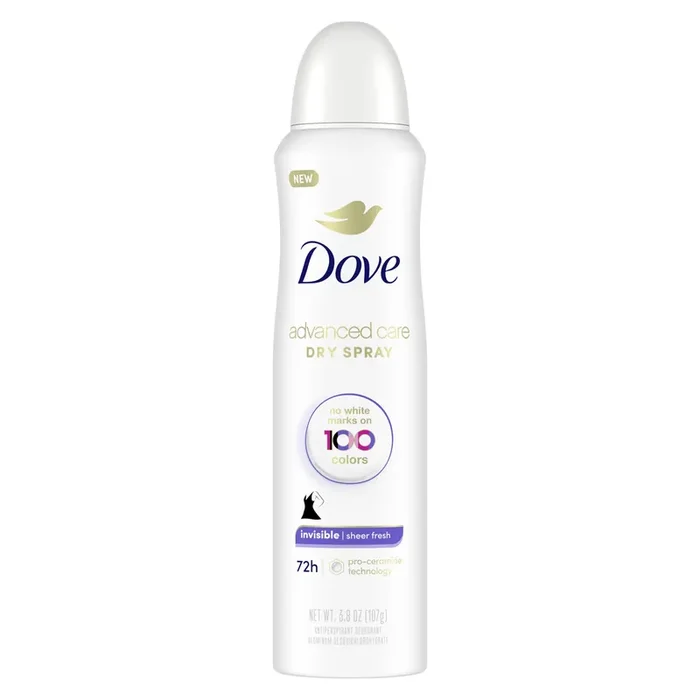 Dove Advanced Care Antiperspirant Deodorant Dry Spray Sheer Fresh, 3.8 oz