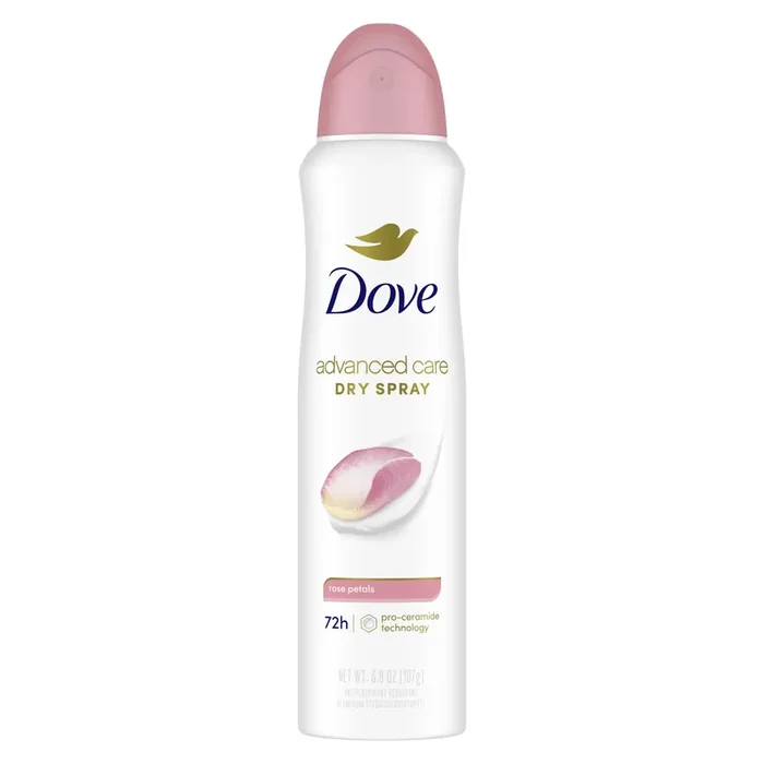 Dove Advanced Care Antiperspirant Deodorant Spray Rose Petals, 3.8 oz