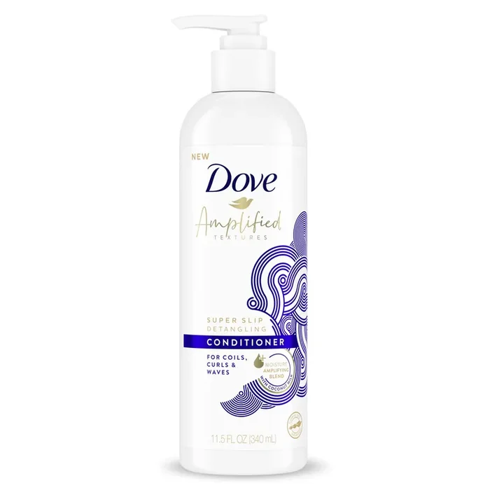 Dove Amplified Textures Deep Moisture Detangling Conditioner Coconut Milk Hair, 11.5 oz