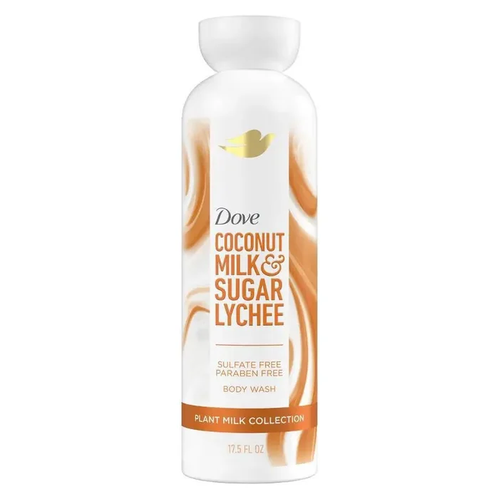 Dove Beauty Plant Milk Cleansing Body Wash – Coconut Milk & Sugar Lychee – 17.5 fl oz